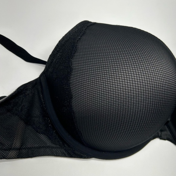 Torrid Black Push Up Plunge Women's Bra 44D Lace Trim 4 Hook Closure - Picture 9 of 9